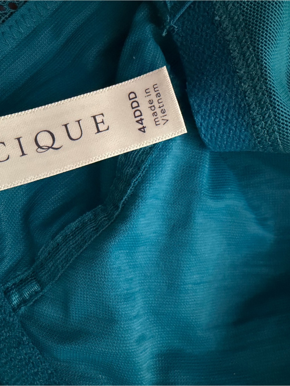Clinique Teal and Black Lace Underwire Bra - Picture 4 of 4